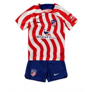 Atletico Madrid kläder Barn 2022-23 Hemmatröja Kortärmad (+ korta byxor)